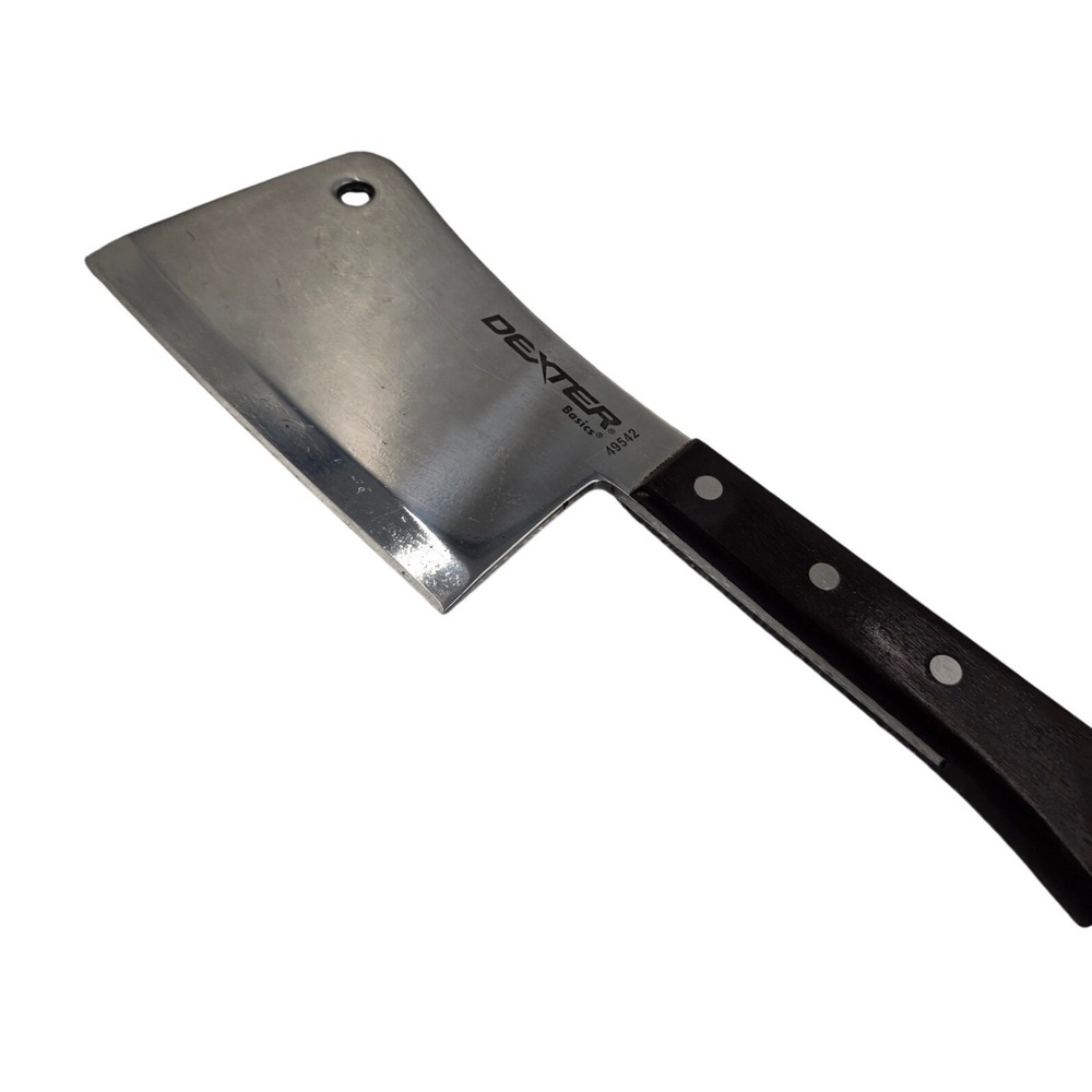 Dexter Basics 49542 Meat Cleaver 7 Inch Blade Wood Handle Heavy Duty Chopper O2